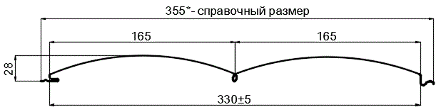 Фото: Сайдинг Woodstock-28х330 (ECOSTEEL_T-12-Золотой Орех-0.45) в 