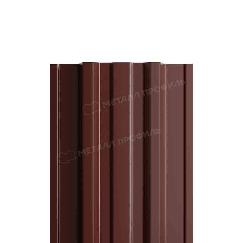 Штакетник металлический МП TRAPEZE-T 16,5х118 Двусторонний (VikingMP Д-01-8017\8017-0.45).